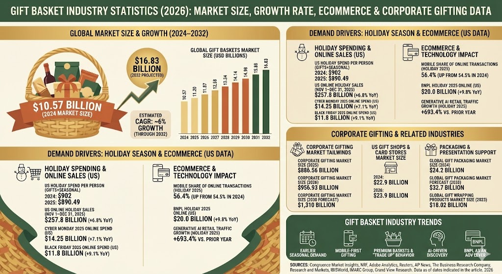 gift basket industry statistics