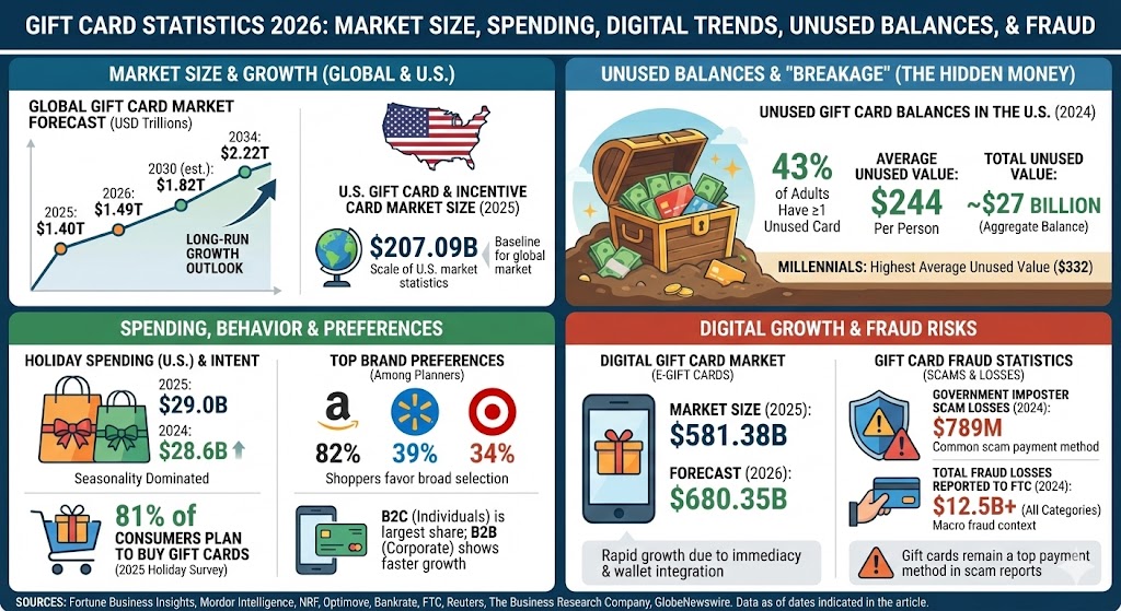 gift card statistics